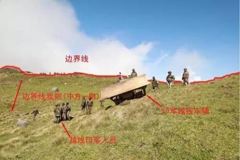 印媒：3000解放軍持輕機(jī)槍在對(duì)峙人鏈一公里處