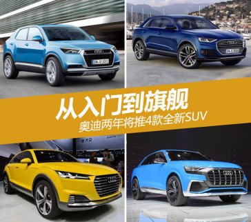 奧迪未來兩年將推4款全新SUV