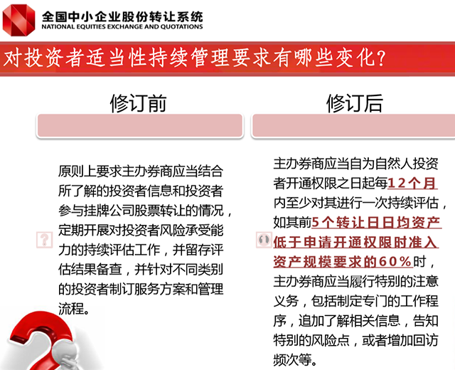 新三板概念 投資者適當(dāng)性管理全新解讀 新三板投資門檻“不降反升”！