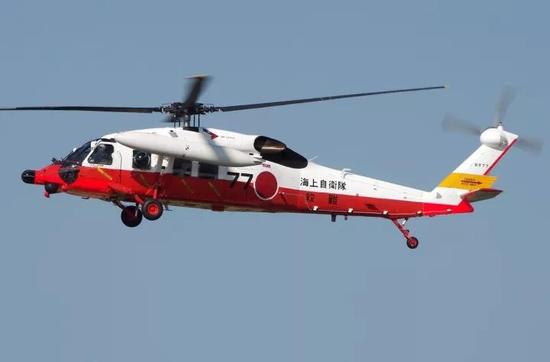 ▲日本海上自衛(wèi)隊UH-60J直升機