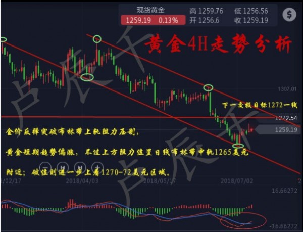 盧辰千：7.10 黃金關鍵點看1252，黃金多頭靜待美指回落